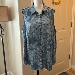 Sleeveless women’s blouse